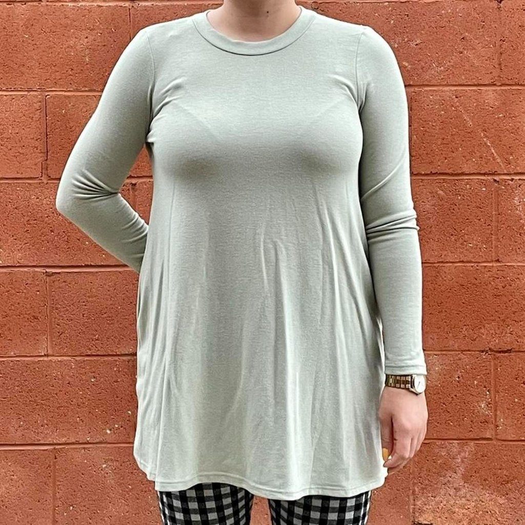 Mint Green Long Tunic Top